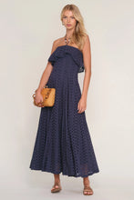 Load image into Gallery viewer, eyelet midi halter dress
