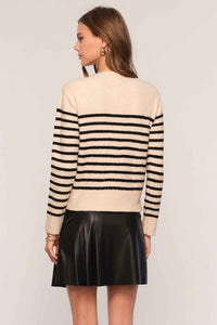 sequin stripe cardigan