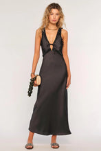 Load image into Gallery viewer, lace trim midi dress
