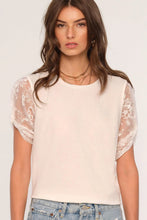 Load image into Gallery viewer, short sheer sleeve tee
