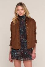 Load image into Gallery viewer, faux suede shirt

