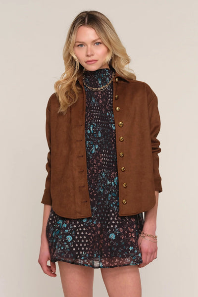 faux suede shirt
