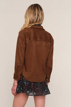 Load image into Gallery viewer, faux suede shirt
