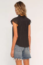 Load image into Gallery viewer, tie neck short sleeve blouse
