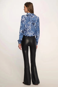 faux leather trouser pant
