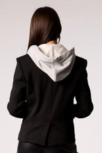 Load image into Gallery viewer, double breasted hoodie blazer
