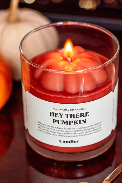 candle - hey pumpkin