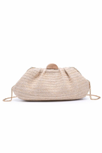 Load image into Gallery viewer, Woven clutch with clasp
