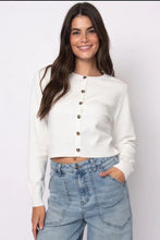 Load image into Gallery viewer, Long sleeve button cardigan

