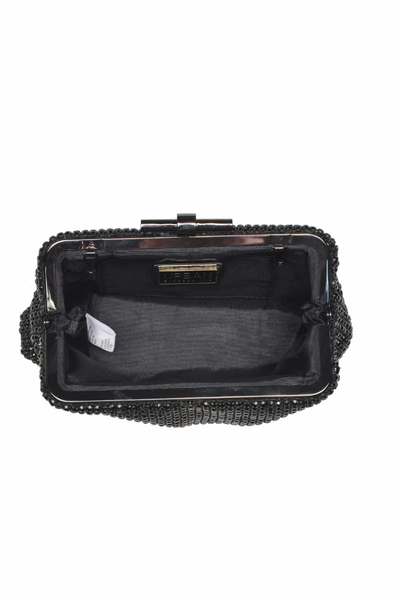 Shimmer mesh clutch