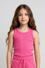 Load image into Gallery viewer, Girls rib tank
