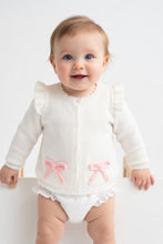 Load image into Gallery viewer, Baby bow cardigan
