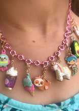 Load image into Gallery viewer, pink chain necklace
