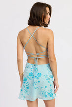 Load image into Gallery viewer, cross strap beaded mini dress
