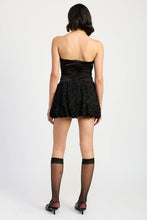 Load image into Gallery viewer, ruched bubble strapless dress
