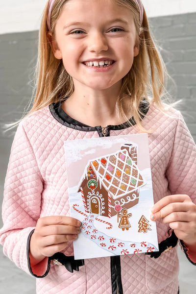 sticker card gingerbread
