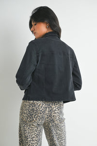 stretch classic denim jacket