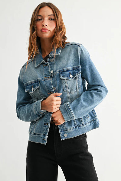 relaxed classic denim jacket