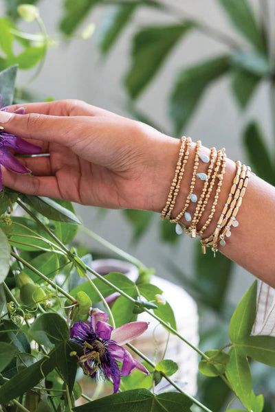 metal teardrop wrap bracelet-necklace
