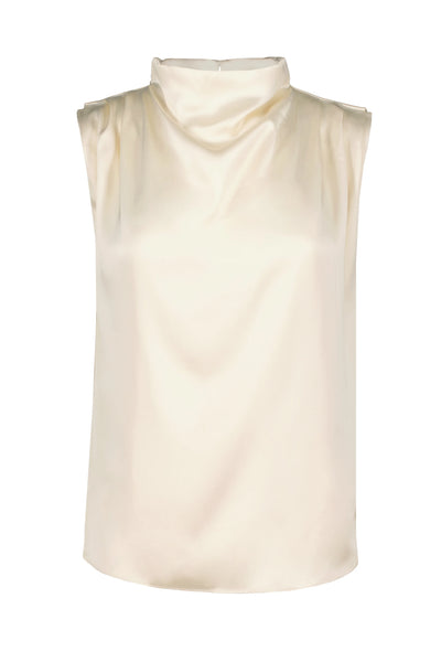 Cowl Neck Cap Sleeve Blouse
