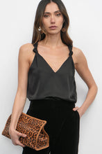 Load image into Gallery viewer, knot shoulder satin tank
