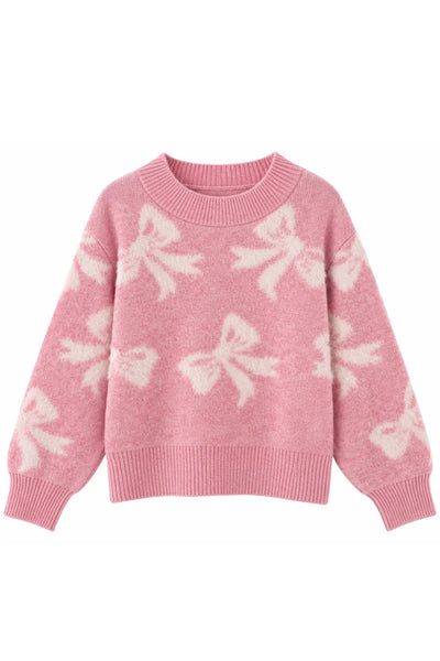 Kids Bows Crew Sweater