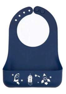 kids little bites bib outer space