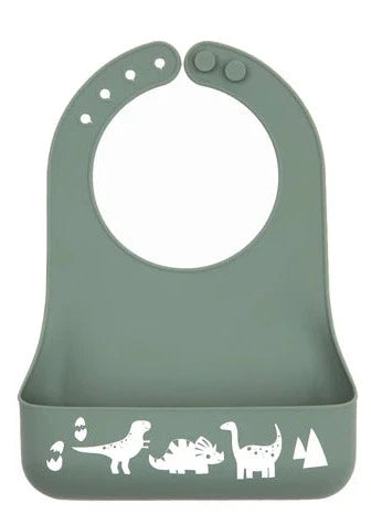 kids little bites bib dino