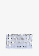 Load image into Gallery viewer, woven metallic clutch
