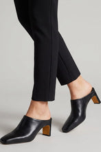 Load image into Gallery viewer, Square toe leather heel mule
