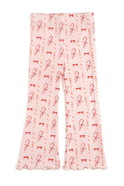 girls candycane Christmas legging