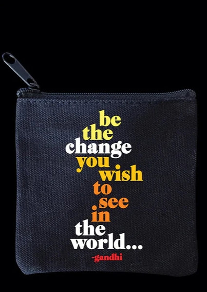 mini pouch - be the change