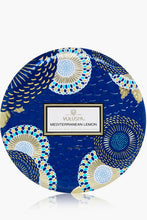 Load image into Gallery viewer, 3 wick tin candle - medit lemon

