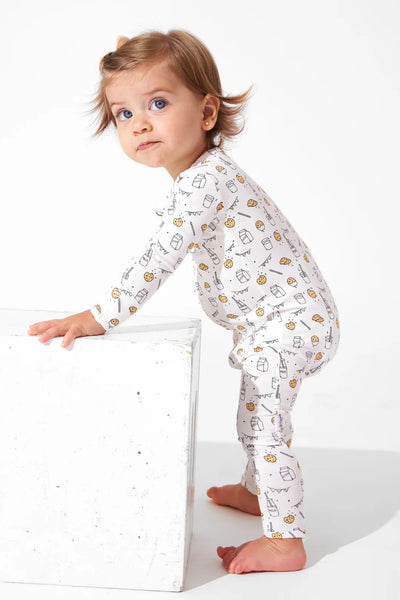 baby convertible footie-milk + cookies