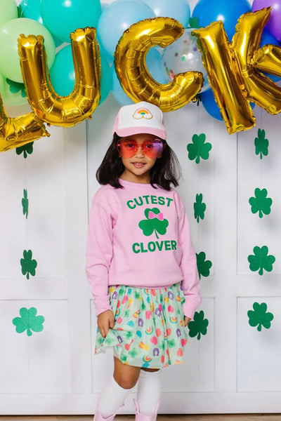 girls cutest clover sweatshirt
