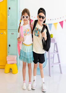 kids hello first grade tee