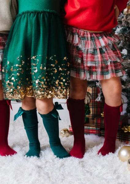 girls christmas plaid tutu