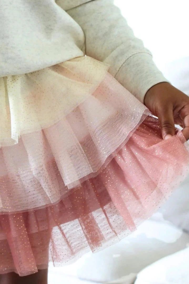 girls tiered petal tutu