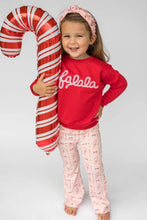 Load image into Gallery viewer, girls candycane Christmas legging
