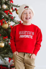 Load image into Gallery viewer, kids santa`s favorite sweatshirt
