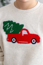 Load image into Gallery viewer, kids christmas truck sweatshirt
