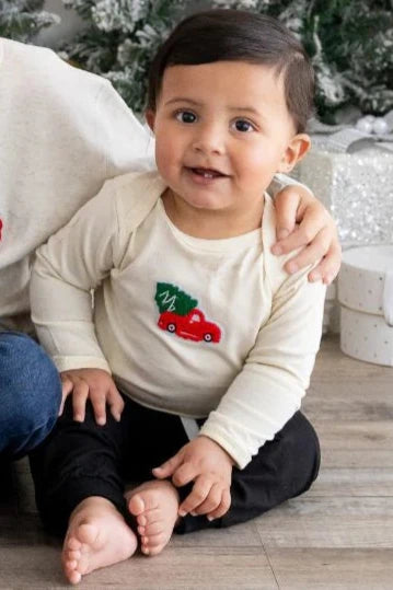 baby christmas truck onesie