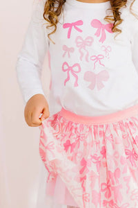 girls coquette bow tutu