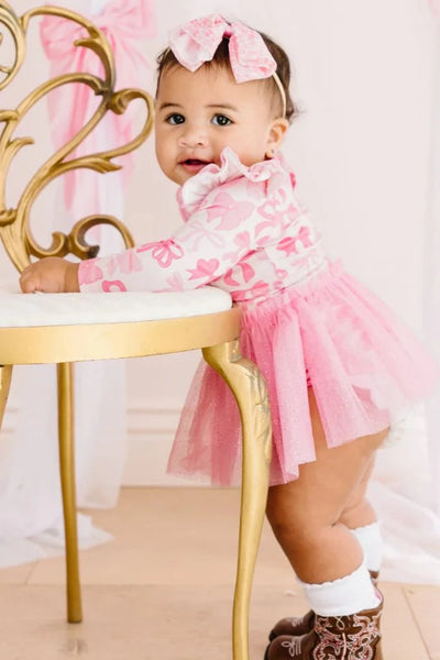 coquette bow tutu bodysuit