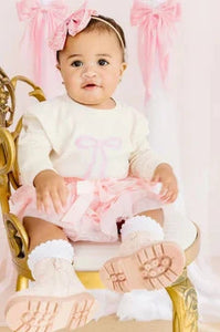 baby bow patch onesie