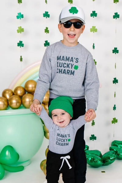 mama`s lucky charm onesie