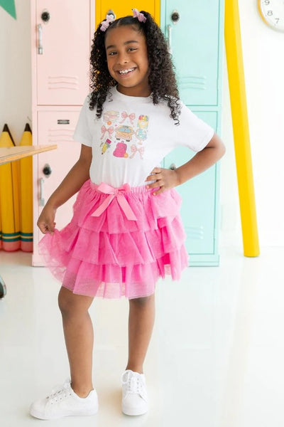 girls coquette school tshirt