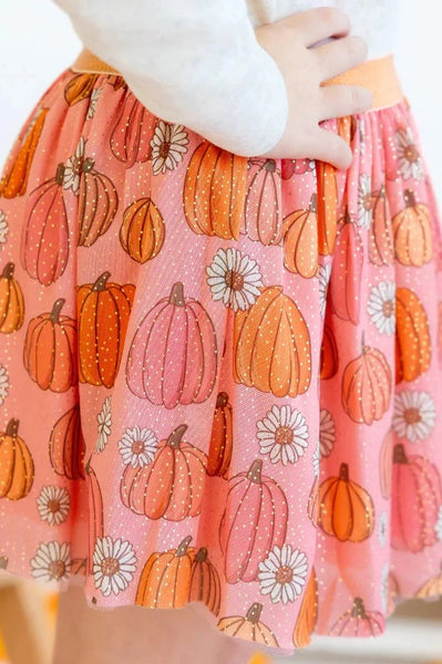 girls pumpkin daisy tutu