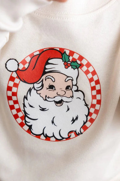 baby retro santa onesie