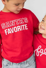 Load image into Gallery viewer, kids santa`s favorite sweatshirt

